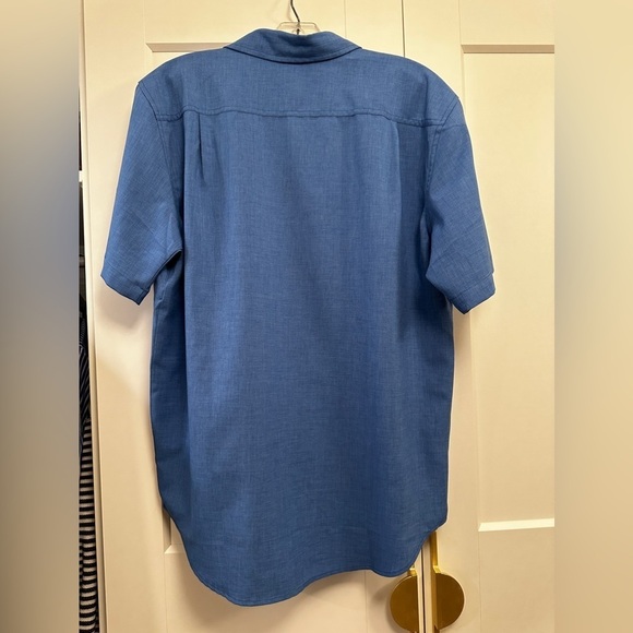 Orvis Men's Button Up Shirt Blue Short Sleeve Pockets Classic Collection… - Picture 4 of 4